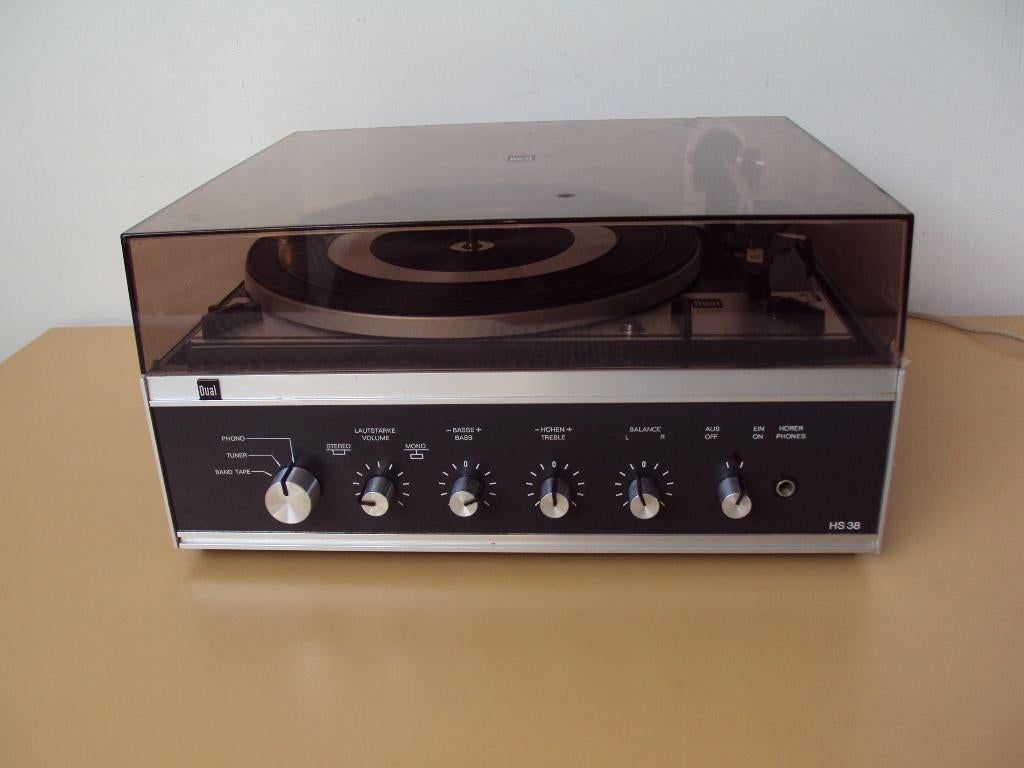 DUAL PLATENSPELER HS 38 +ORG. DUAL LUIDSPREKERS, Ophalen, Gebruikt, Automatisch, Platenspeler