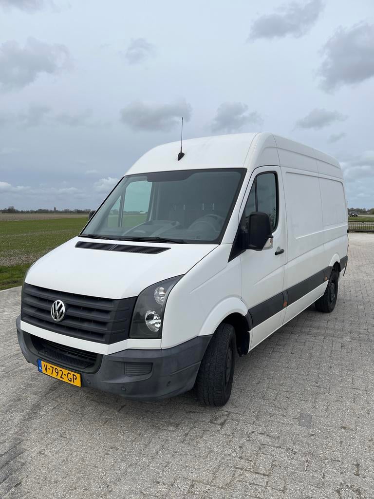 Volkswagen Crafter 180pk TDI L2H2 camper bouwen? (euro VI), Auto's, Zwart, 4 cilinders, Volkswagen, Wit