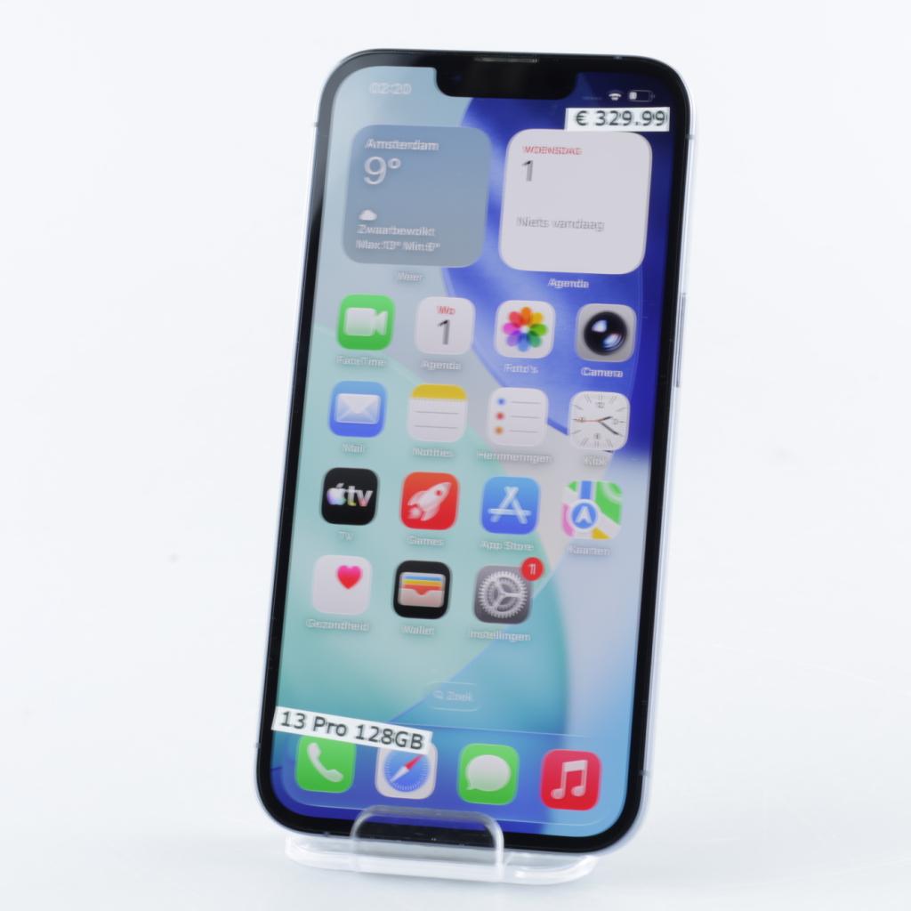 iPhone 13 Pro 128GB Blauw | Nette staat, Apple, Zo goed als nieuw, Support@apple.com, One Apple Park Way
Cupertino, CA 95014
United States