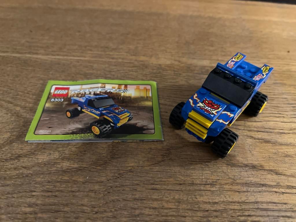 Lego Racers 8303 Monster Truck, Ophalen of Verzenden, Gebruikt, Complete set, Lego