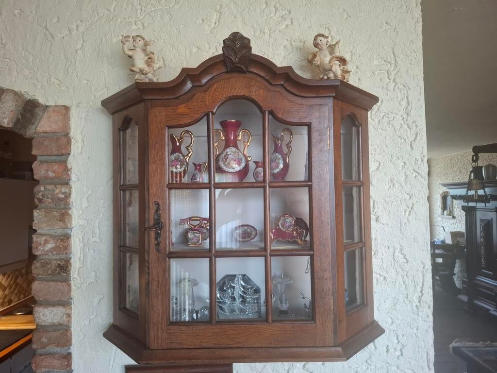 Antieke Pronk Kast Inclusief mooie inhoud!, Antiek en Kunst, Ophalen