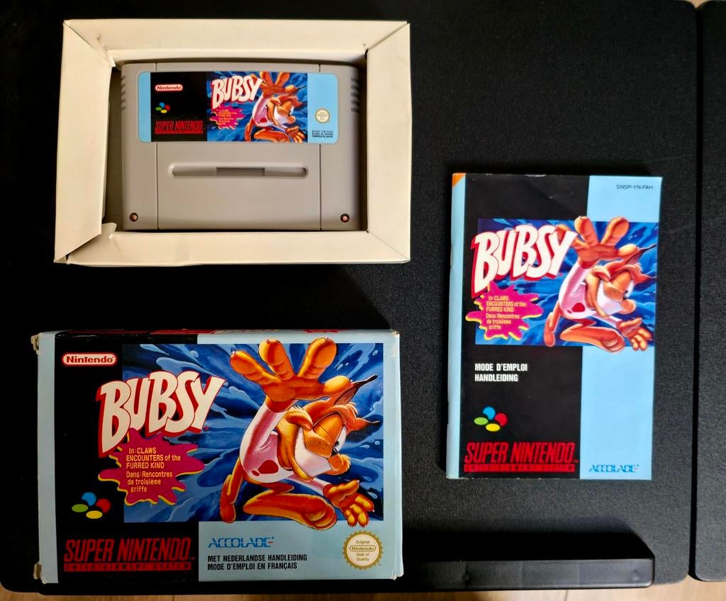 Bubsy SNES - Compleet in Doos!, Spelcomputers en Games, Games | Nintendo Super NES, Gebruikt, 1 speler, Ophalen of Verzenden, Platform