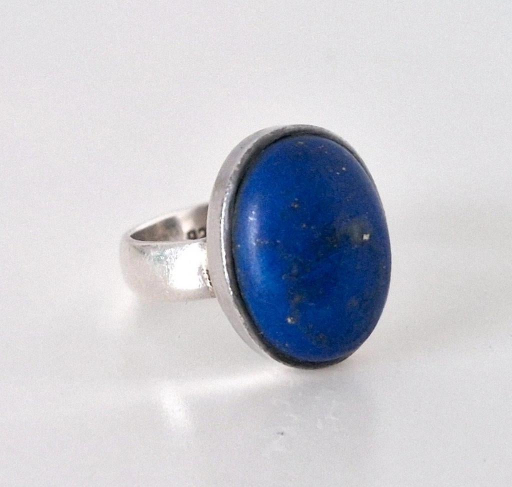 Zilveren ring Lapis Lazuli, Verzenden, Nieuw