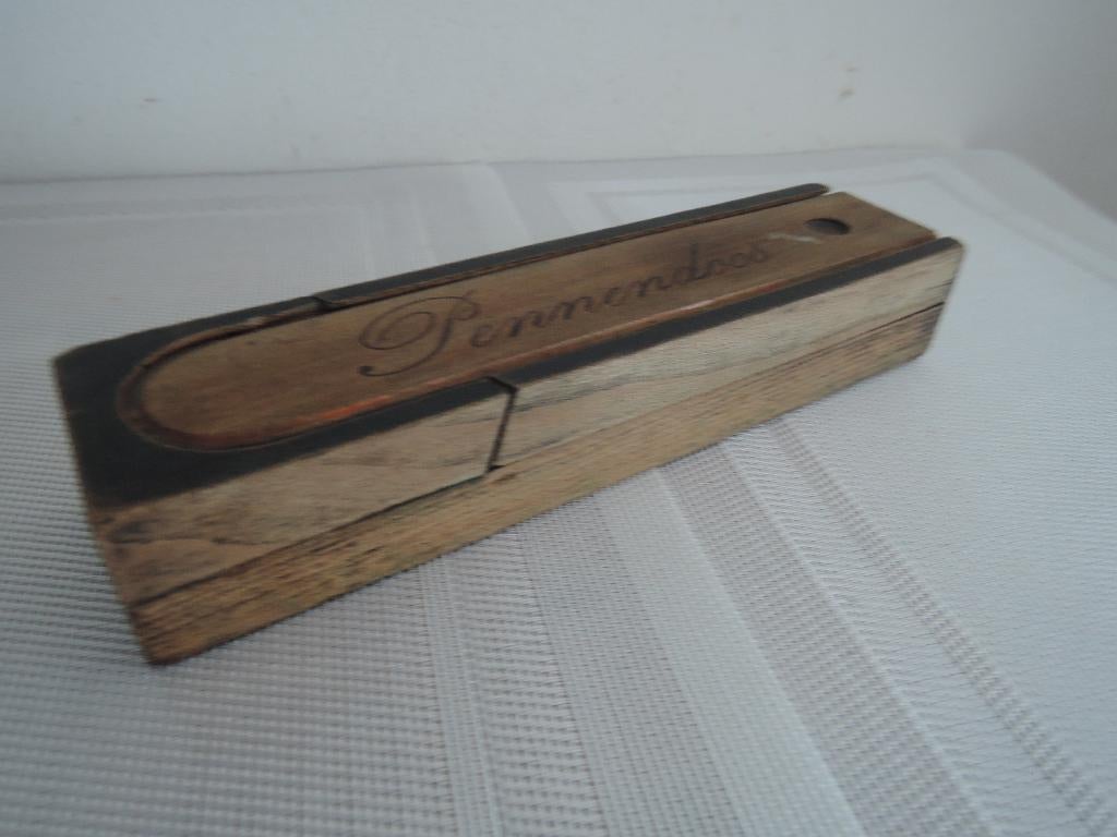 Ouderwetse houten pennendoos, Ophalen of Verzenden