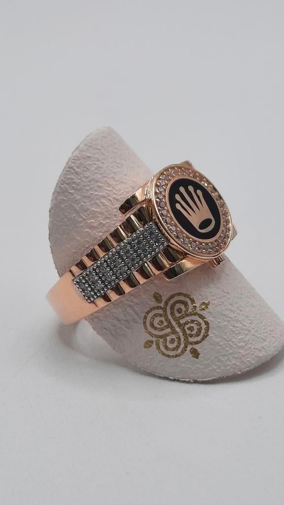 gouden Rolex ring 14kt, Heer, Www.bredajuwelier.nl, Nieuw, Ophalen of Verzenden