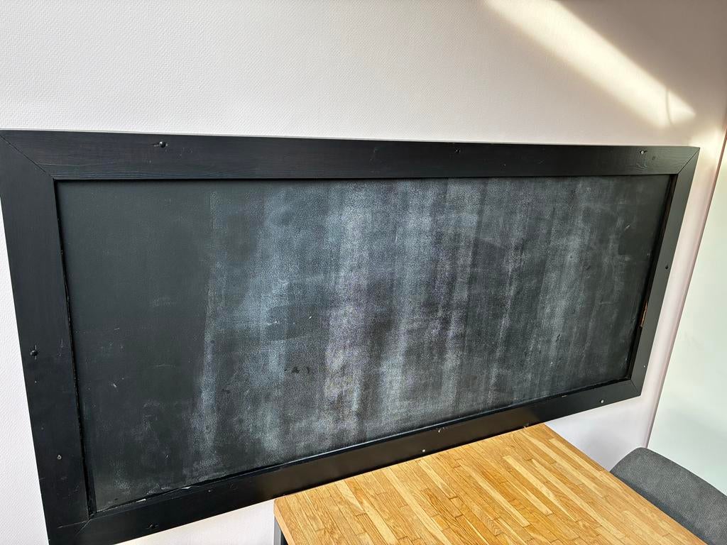 Groot Krijtbord / Magneetbord / Schoolbord - 210x100cm, Ophalen, Gebruikt