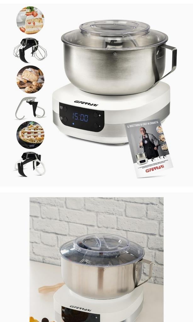 G3 Ferrari Keukenmixer - Krachtig en Veelzijdig!, Gebruikt, 3 snelheden of meer, Ophalen of Verzenden, 2 tot 3 liter