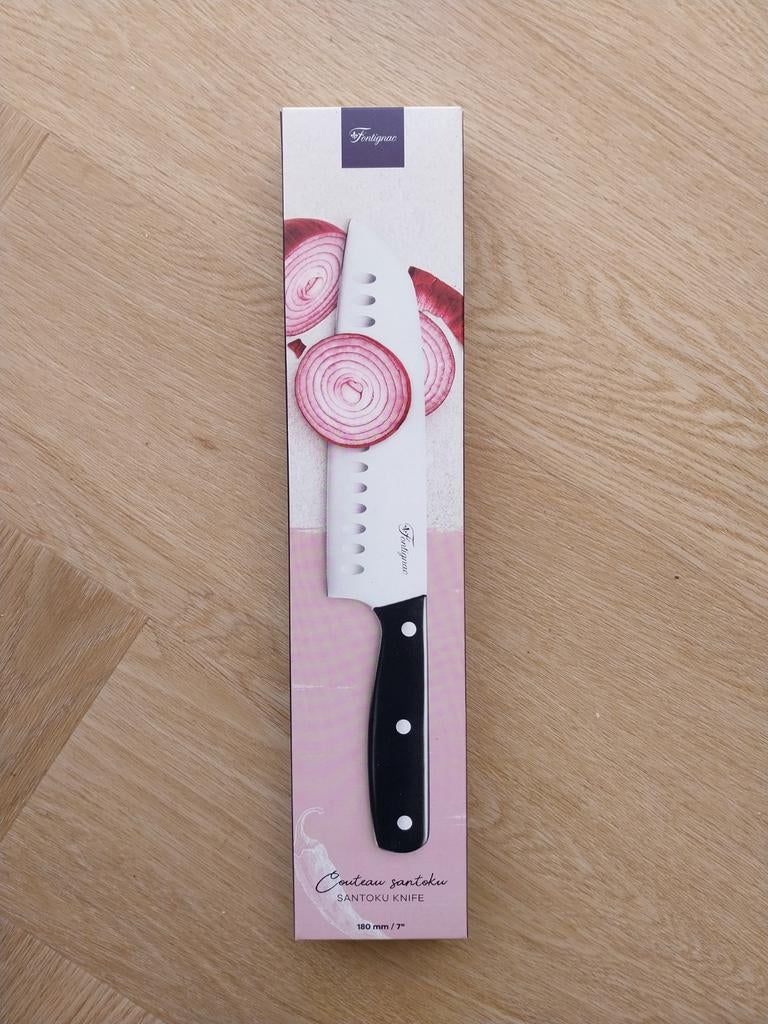 Fontignac santoku mes 180mm nieuw, Ophalen of Verzenden, Nieuw, Rvs of Chroom