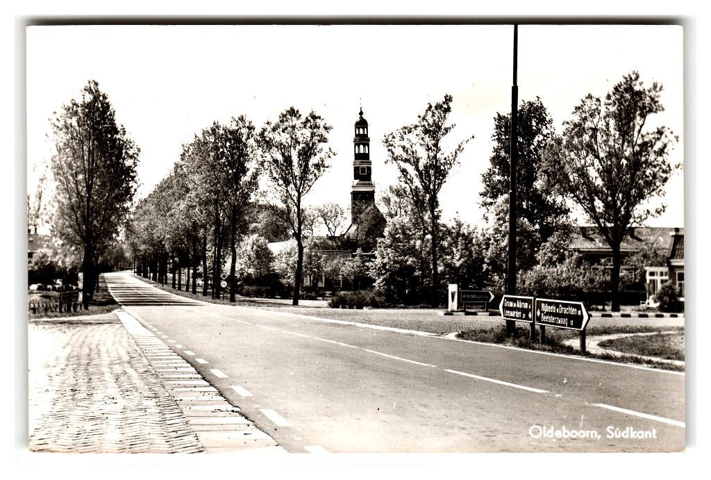 Oldeboorn, (bij Akkrum) Súdkant, Verzenden, 1960 tot 1980, Gelopen, Friesland