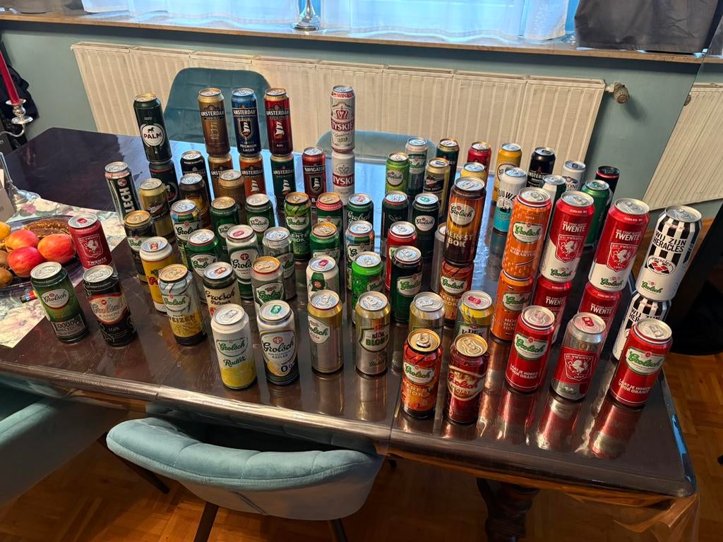 Grolsch Bierblik verzameling *uniek*, Ophalen of Verzenden, Grolsch