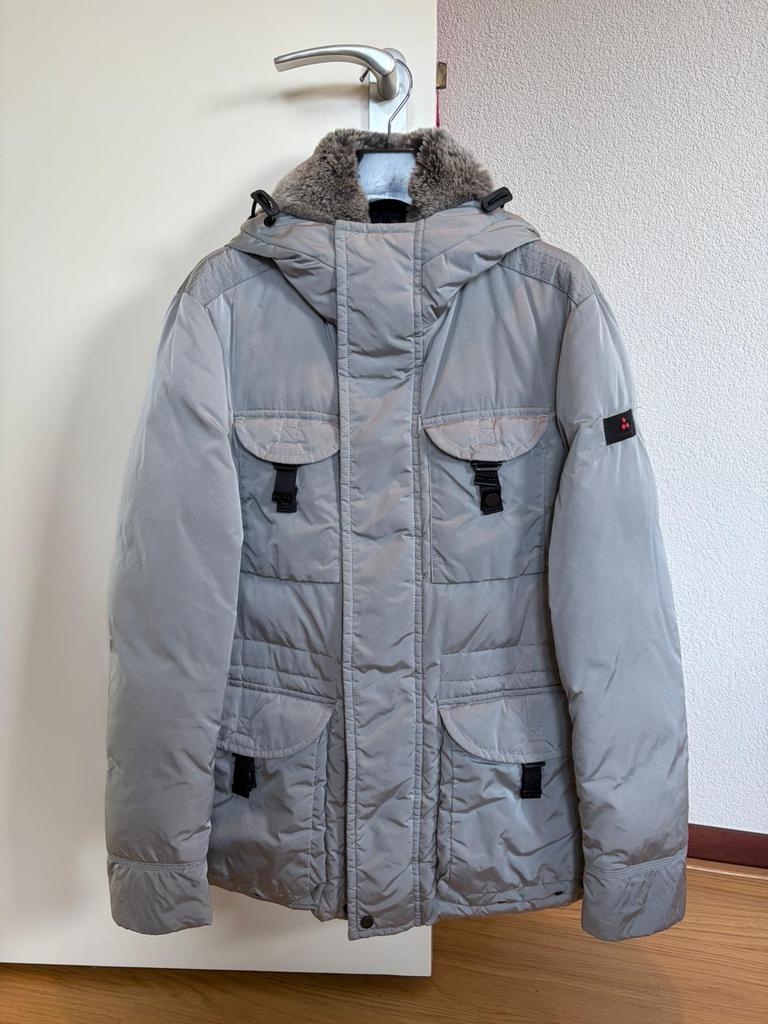Peuterey Aiptek Jas Lichtgrijs - Stijlvol en Warm bieden mag, Kleding | Heren, Jassen | Winter, Ophalen of Verzenden, Zo goed als nieuw