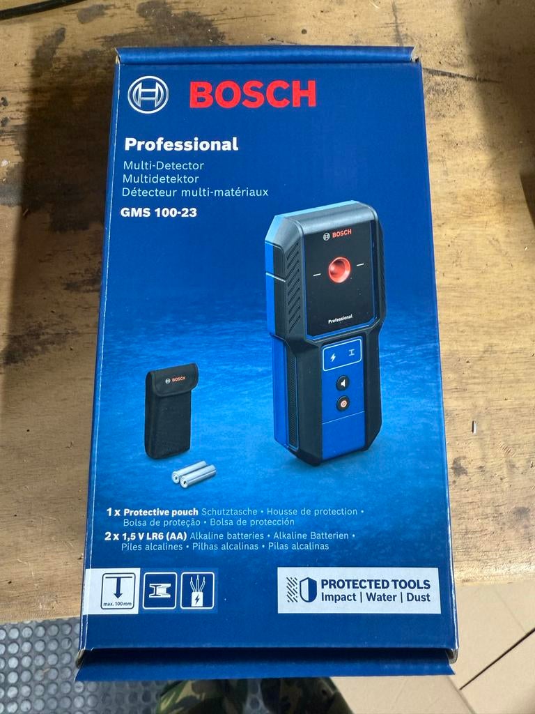 Bosch GMS 100-23 Detector (NIEUW IN DOOS), Doe-het-zelf en Verbouw, Meetapparatuur, Ophalen of Verzenden, Nieuw, Overige meters