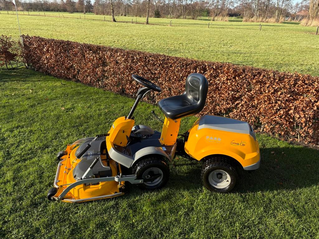 Stiga Park Compact Silent Greenline Zitmaaier, Tuin en Terras, Ophalen, Gebruikt, Elektrische starter, 90 tot 120 cm
