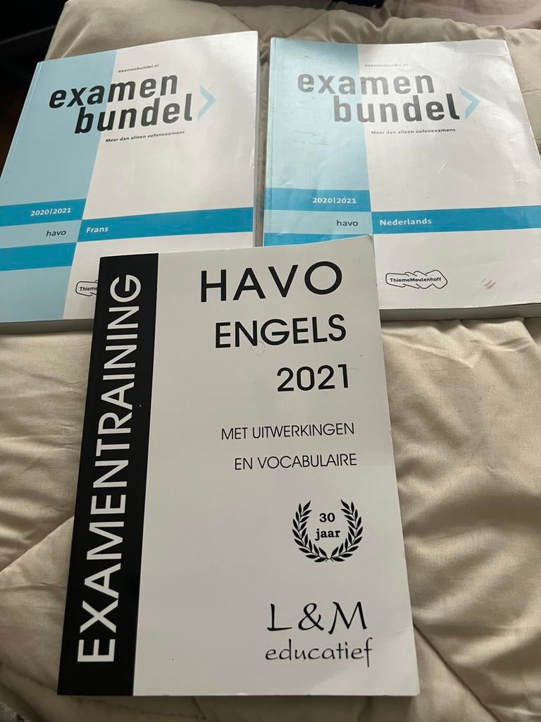 Havo examen bundel voor Frans  Nederlands en engels, Boeken, Ophalen of Verzenden, Alpha, Zo goed als nieuw, Niet van toepassing