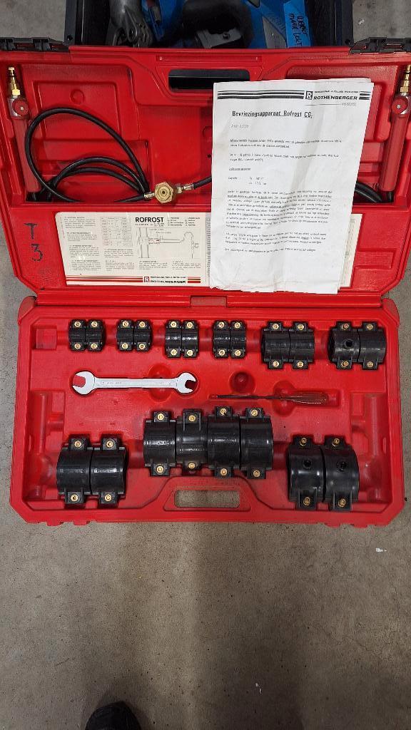 Rothenberger Rofrost 10-60mm Bevriesapparaat droogijs set, Gebruikt, ., Ophalen of Verzenden, .