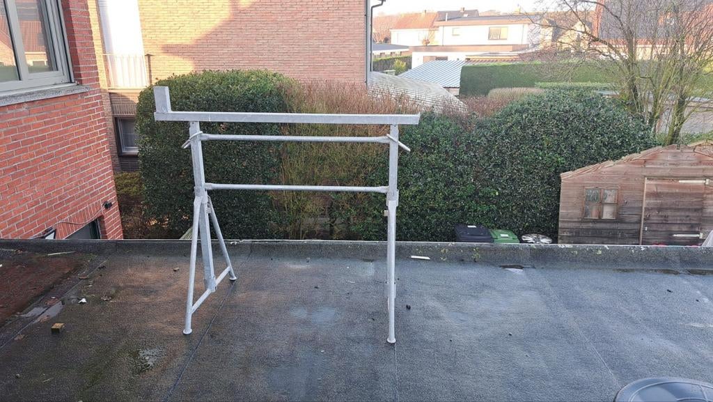 Gegalvaniseerde schragen - Nieuw, Doe-het-zelf en Verbouw, Werkbanken, Nieuw, Inklapbaar, Ophalen