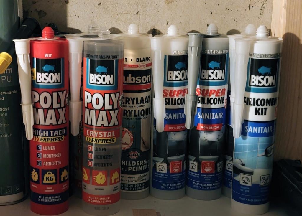 Bison Kit - Poly Max & Siliconen Sanitair, Auto diversen, Ophalen