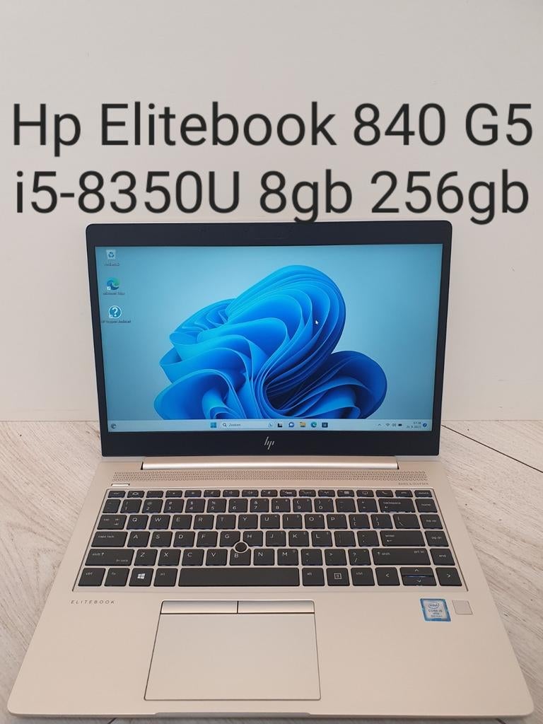 Hp Elitebook 840 G5 i5-8350U 8gb 256gb SSD 14'', Computers en Software, Windows Laptops, 256 GB, Met videokaart, Qwerty, 8 GB