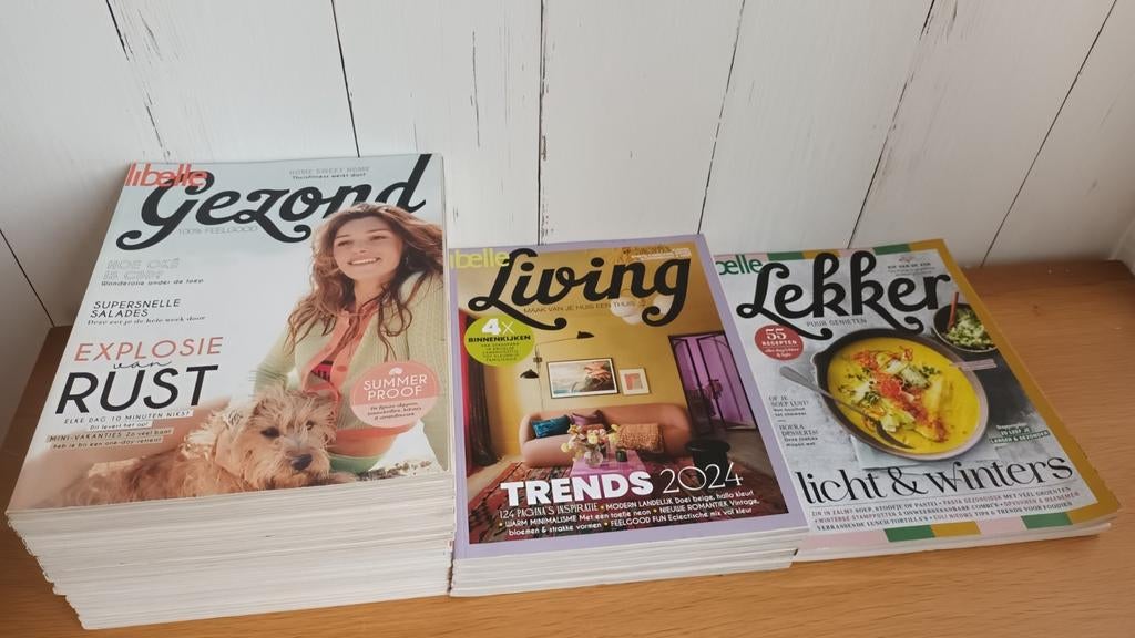 Libelle Gezond, Living, Lekker - Grote Stapel Tijdschriften, Ophalen of Verzenden, Gelezen, Damesbladen