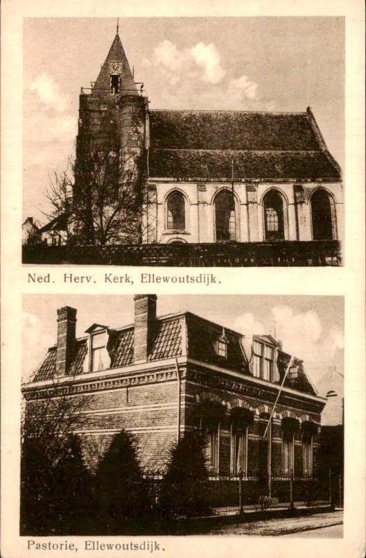 Ellewoutsdijk - Ned Herv Kerk, Verzamelen, Ophalen of Verzenden, 1920 tot 1940, Gelopen, Zeeland