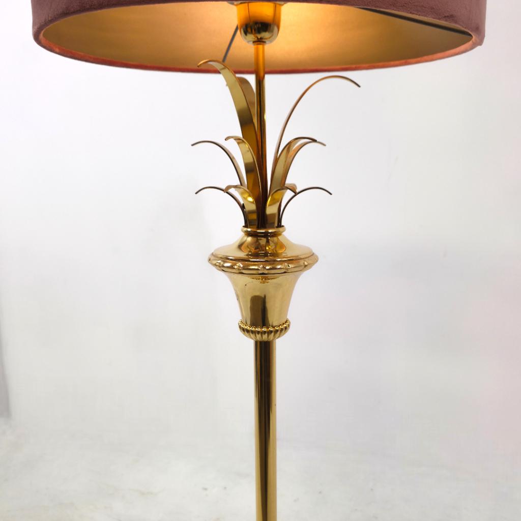 Vloerlamp Boulanger mid century ananas model messing, Ophalen, Gebruikt, Glas, 150 tot 200 cm