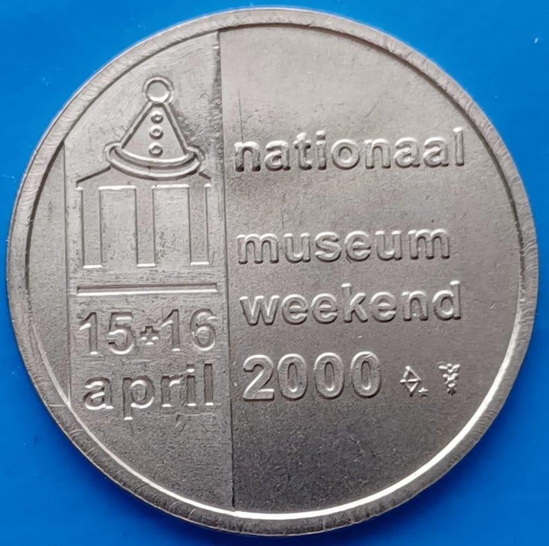 Penning Nationaal Muntmuseum Weekend - 2000, Postzegels en Munten, Penningen en Medailles, Ophalen of Verzenden, Overige materialen