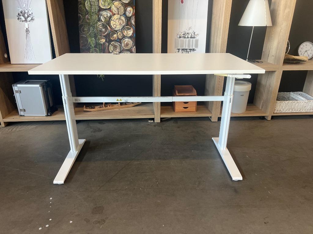 Actiforce zit-sta bureau met slinger 160x80xH70-120 cm, 14st, Verzenden, In hoogte verstelbaar, Gebruikt