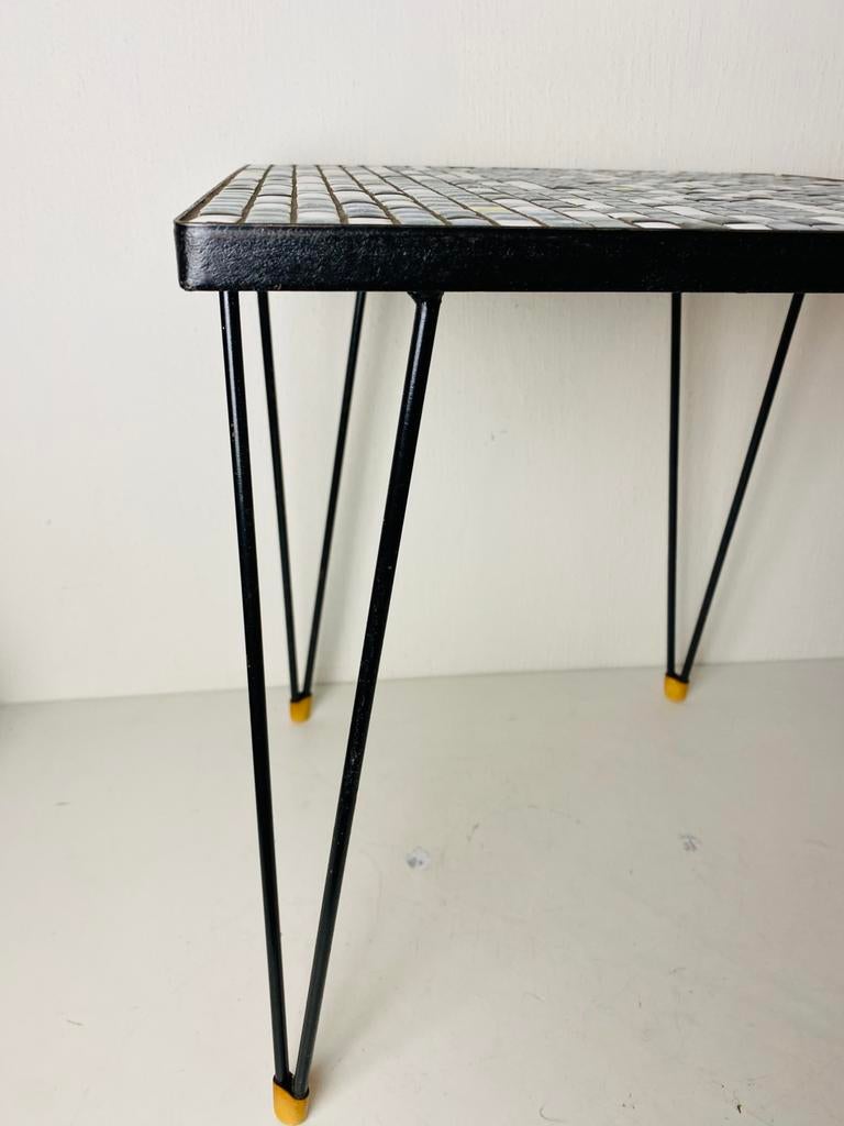 Jaren 50 hairpin bijzettafel / plantentafeltje, Ophalen of Verzenden, Huis en Inrichting