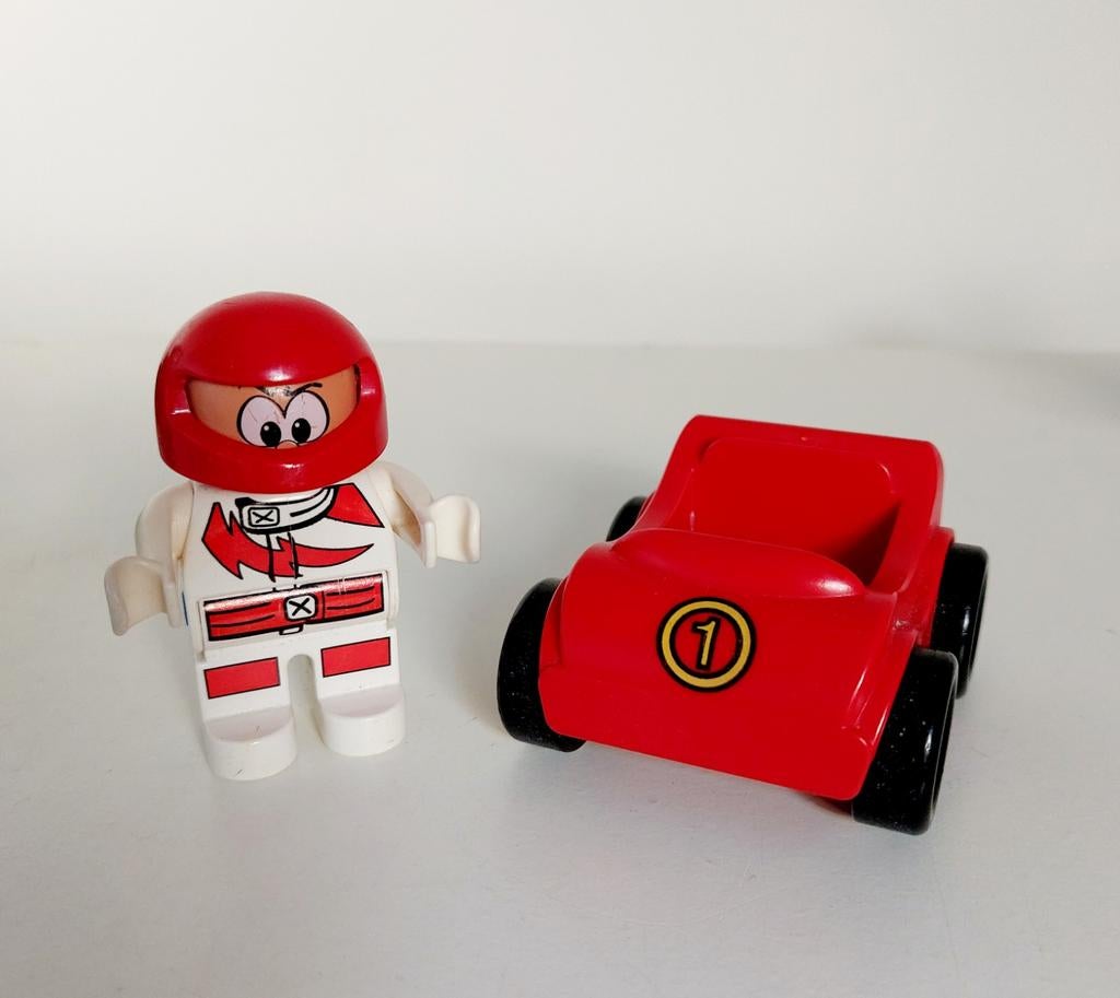 Duplo - Crazy racer met auto, Ophalen of Verzenden, Losse stenen, Duplo