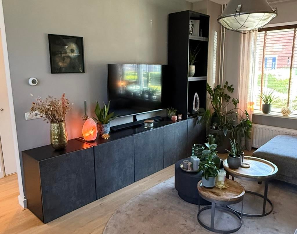 Ikea Besta 5 deurtjes betonlook Kallviken 60x64 cm, Ophalen, Zo goed als nieuw