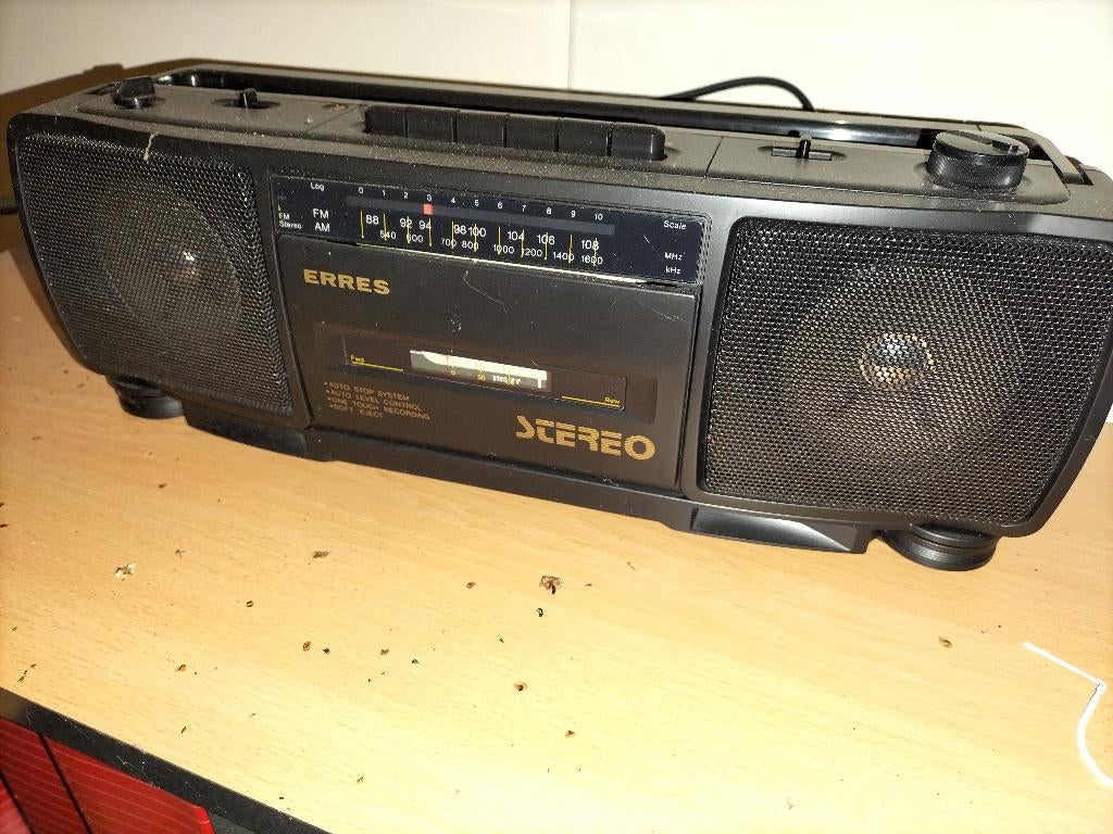 Stereo Radio cassette recorder Erres (Philips), Ophalen of Verzenden, Zo goed als nieuw, Overige typen