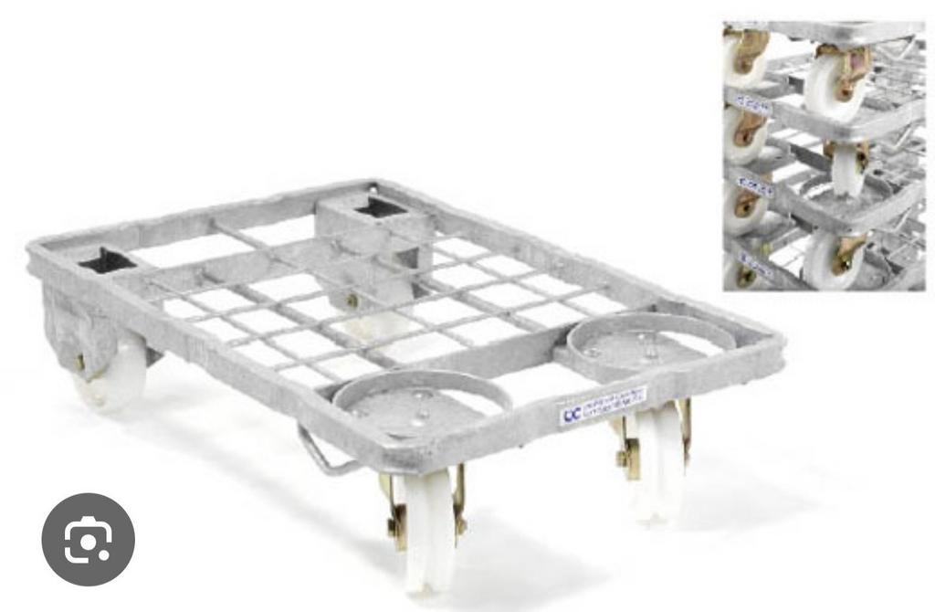 GEZOCHT TRANSPORT DOLLY'S 60X40, Ophalen of Verzenden, Gebruikt, Transportkar