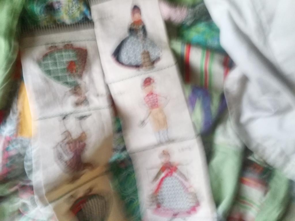 Vintage Wandhanger met Deense Klederdracht, Antiek en Kunst, Antiek | Kleden en Textiel, Ophalen of Verzenden