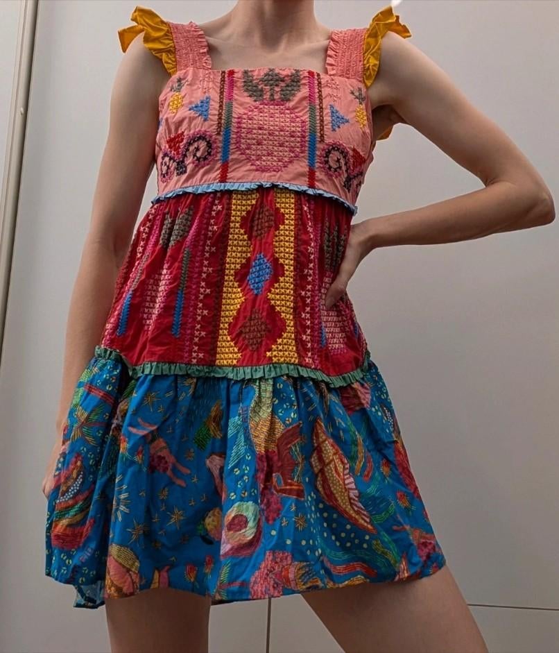 Farm Rio, embroidered babydoll dress, Overige kleuren, Nieuw, Ophalen of Verzenden, Farm Rio