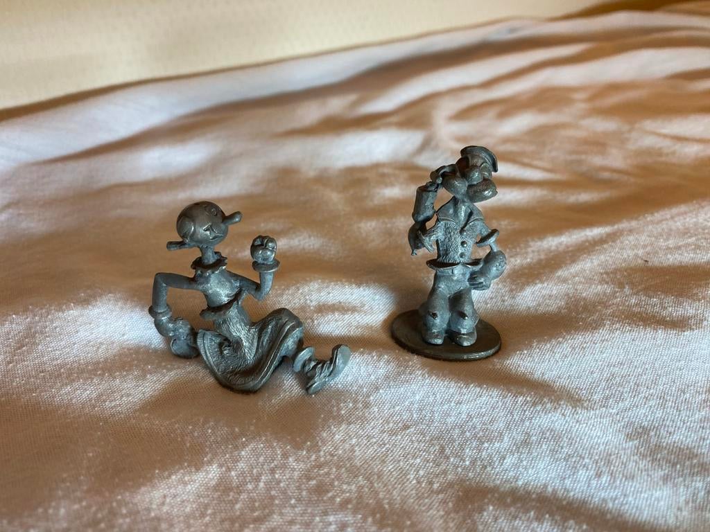 Popeye en Olijfje Tinnen Figuurtjes, Ophalen