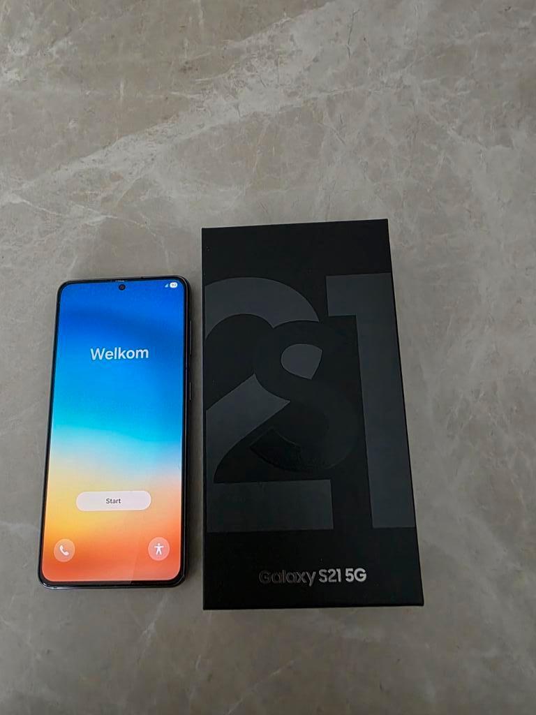 Samsung S21 5G, Telecommunicatie, Mobiele telefoons | Samsung, Ophalen, Zwart, Zo goed als nieuw, 128 GB