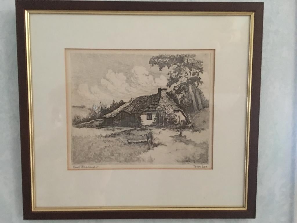 2  .  Etsen  .  Peter  . Cox  .  1912 - 1985, Antiek en Kunst, Ophalen of Verzenden