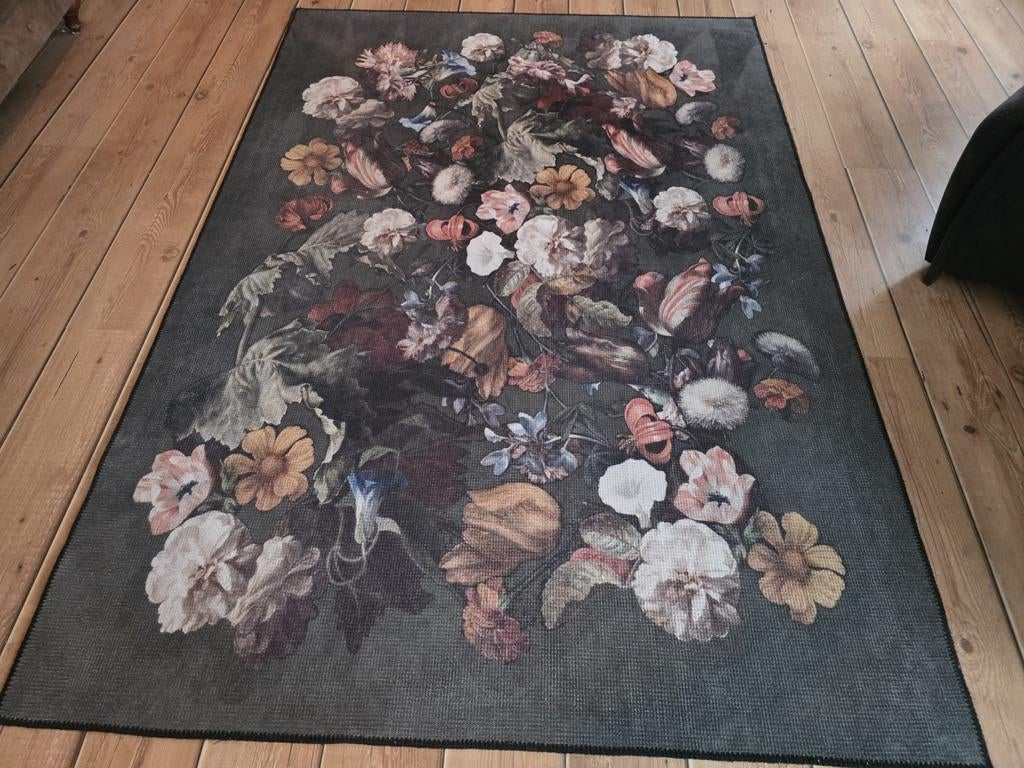 Vloerkleed Jan Davidsz. de Heem - Bloemenmotief 160x230, Huis en Inrichting, Stoffering | Tapijten en Kleden, 150 tot 200 cm, 200 cm of meer