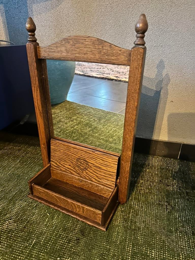 Vintage make up spiegel meubelfabriek Oisterwijk, Antiek en Kunst, Ophalen of Verzenden, Rechthoekig, Minder dan 50 cm