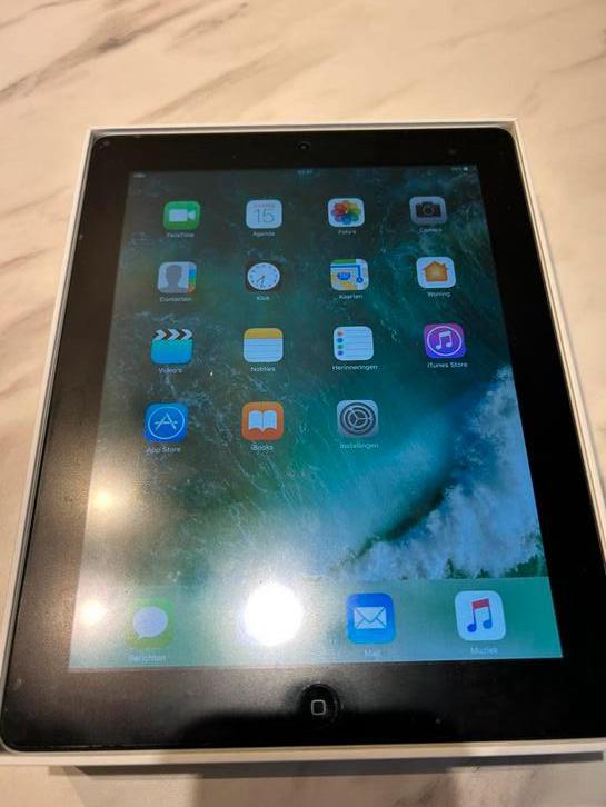 iPad 4e generatie 64 GB A1458, Computers en Software, Apple iPads, 9 inch, Gebruikt, Apple iPad, Zwart