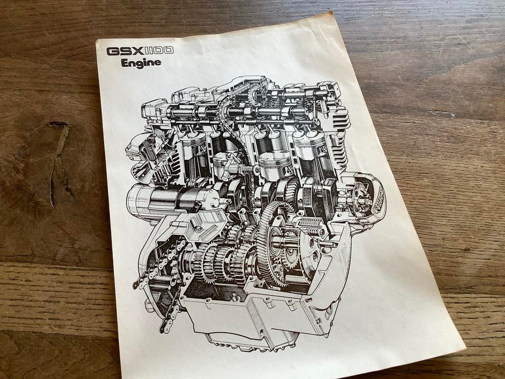 Suzuki GSX1100 service data, Verzenden, Suzuki