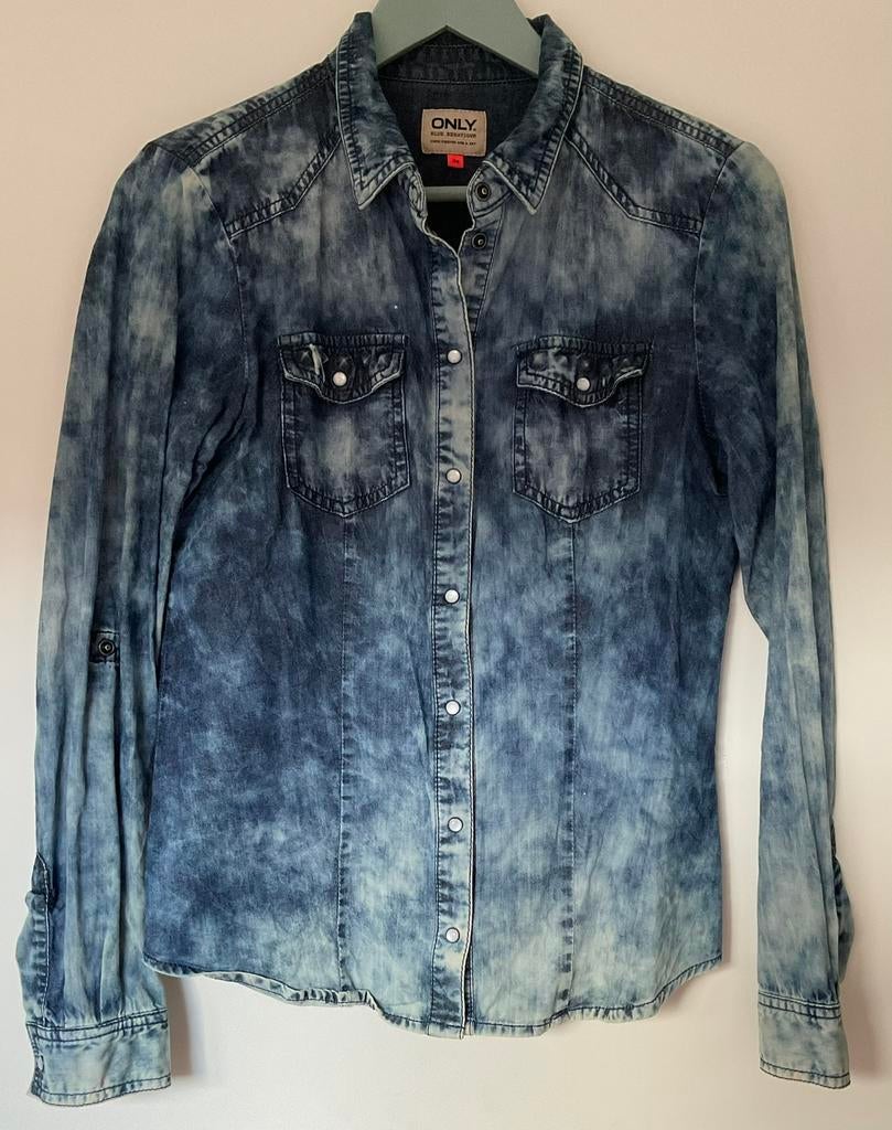 Only spijkerblouse mt 38, Ophalen of Verzenden, Gedragen, Maat 38/40 (M), Blauw