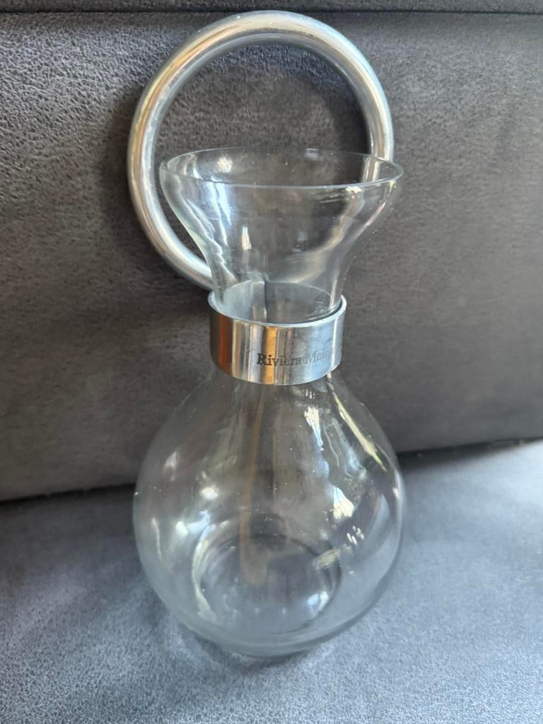 Riviera Maison Cordoba  Vaas - Glas, Overige kleuren, Ophalen of Verzenden, Minder dan 50 cm, Glas