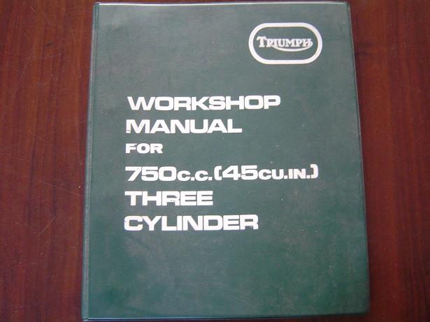 Triumph 750cc triple Trident 1972 motorcycle workshop manual, Ophalen of Verzenden, Triumph