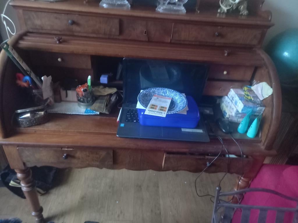 Antiek cilinder  buro ophalen, Ophalen of Verzenden