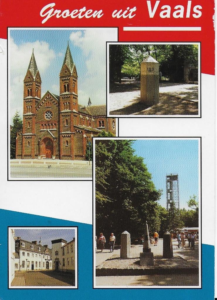 Ch557 gelopen ansichtkaart groeten uit vaals, Verzamelen, Ansichtkaarten | Nederland, Ophalen of Verzenden, 1980 tot heden, Gelopen