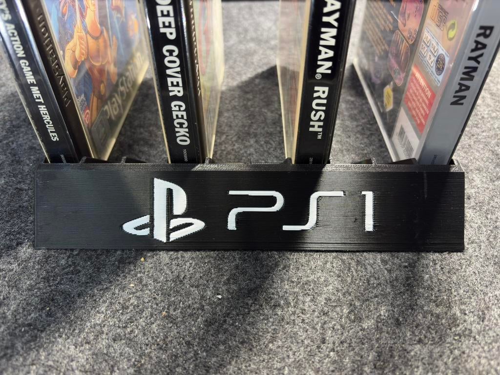 3D-Geprinte PS1 Game Houder Retro Display voor je Collectie!, 1 speler, Ophalen of Verzenden, Nieuw, Vanaf 3 jaar