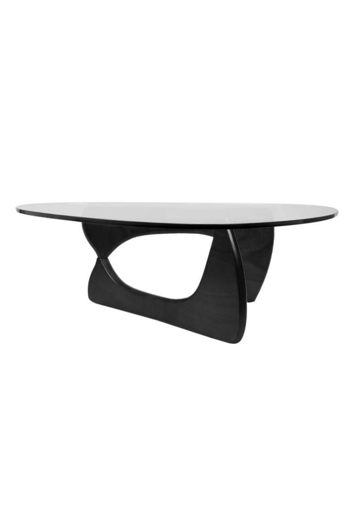Noguchi Koffietafel / salon tafel Isamu, 50 tot 100 cm, 50 tot 75 cm, Glas, Nieuw