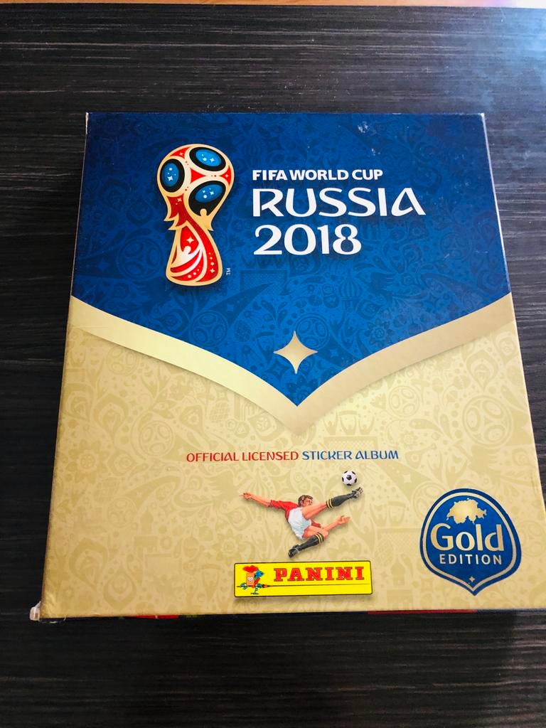 Gold edition WK Rusland 2018 Panini Complete Set, Ophalen of Verzenden, Zo goed als nieuw, Overige sporten, Poster, Plaatje of Sticker