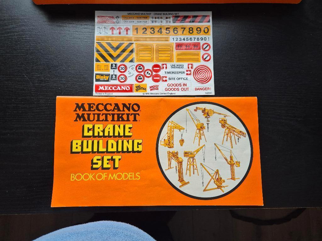 Meccano Multikit Crane building set, Verzamelen, Speelgoed, Zo goed als nieuw, Ophalen of Verzenden